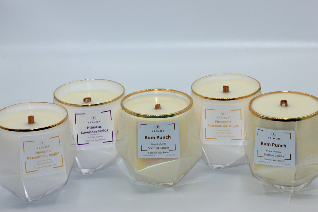 Hibiscus Lavender Fields Luxury Scented Candle (Net Wt.350g)
