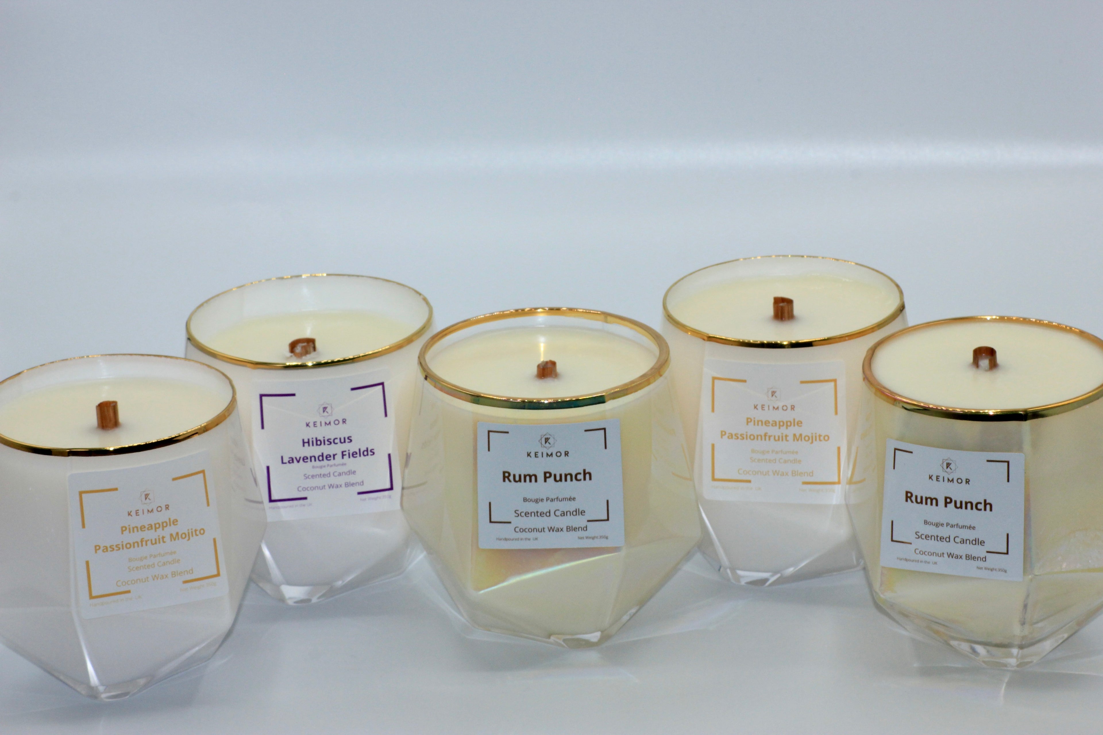 Hibiscus Lavender Fields Luxury Scented Candle (Net Wt.350g)